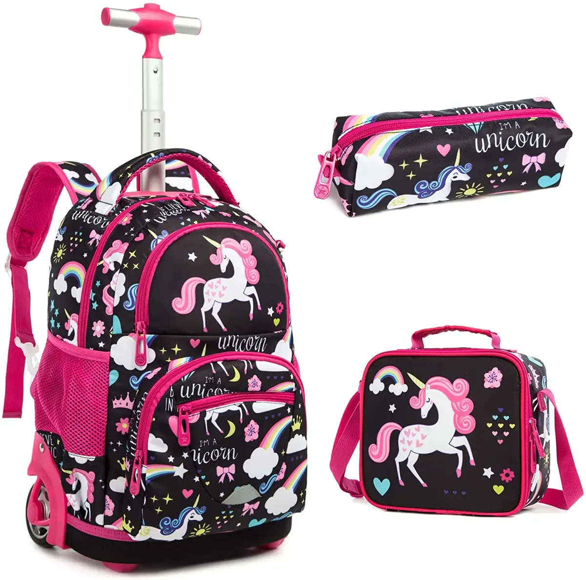 sac à dos à roulettes pour enfants, sac à dos pour filles, sac à roulettes pour garçons, sac à dos pour ordinateur portable, sacs à bagages roulants pour enfants