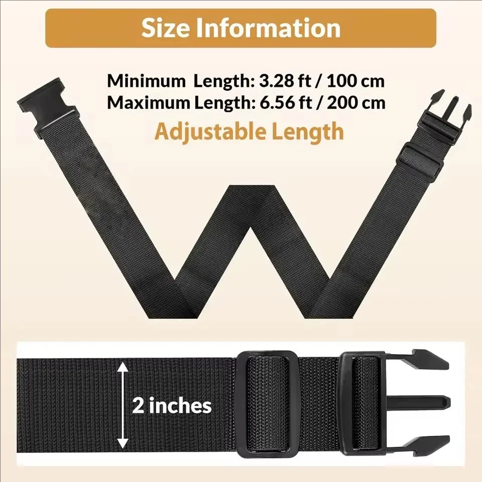 sangle de bagage légère et portable avec sangle antivol réglable, adaptée aux voyages longue distance comme les excursions