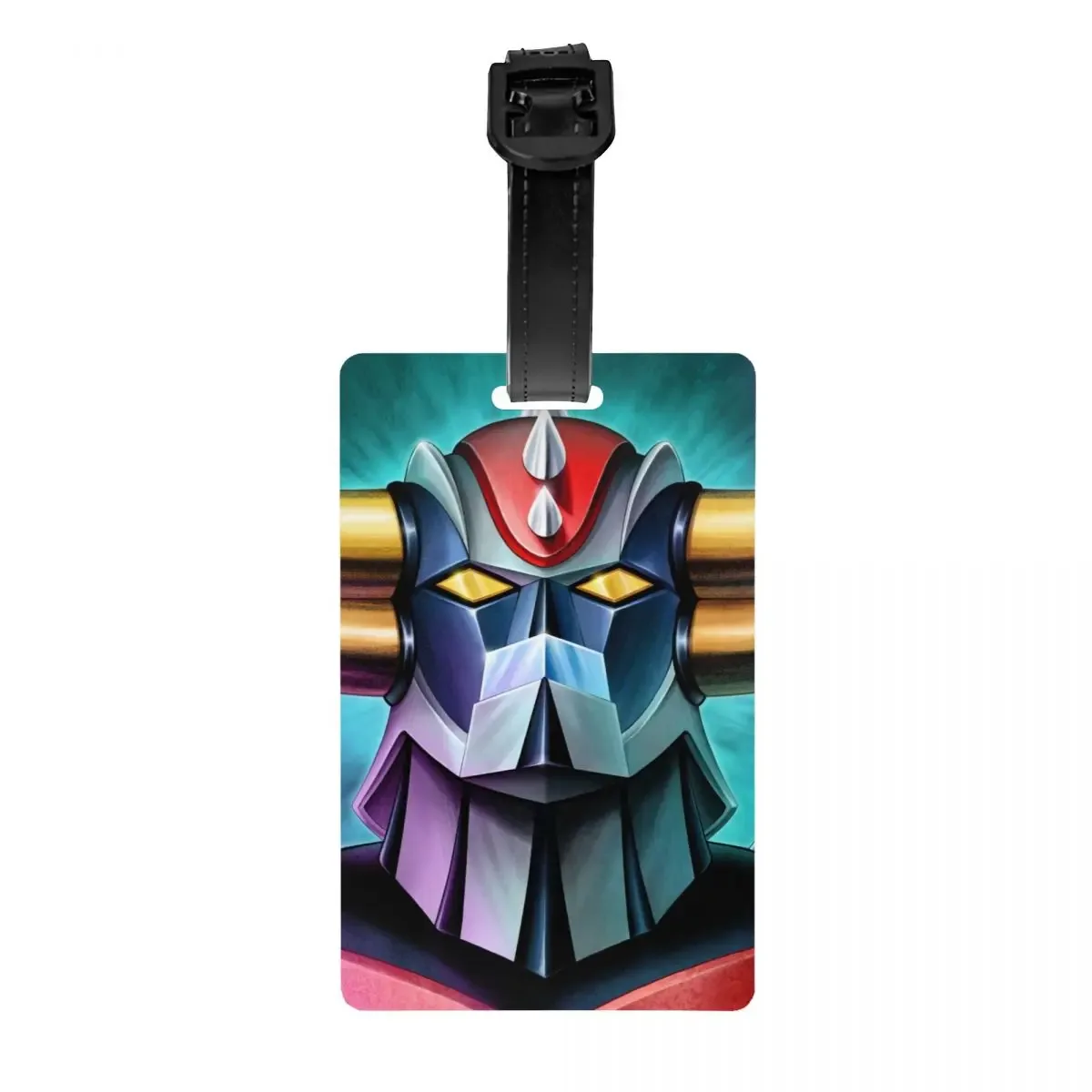 étiquettes à bagages personnalisées goldorak grendizer pour valises, mignonnes, anime ufo robot goldrake, couverture de confidentialité, carte d'identité