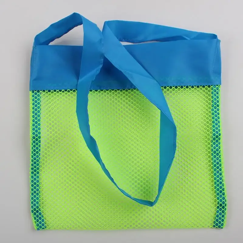 sac de rangement pour jouets de plage pour enfants, sac de rangement pliable et portable en maille pour collecter les outils de fouille du sable, pour les vacances, 1 pièce