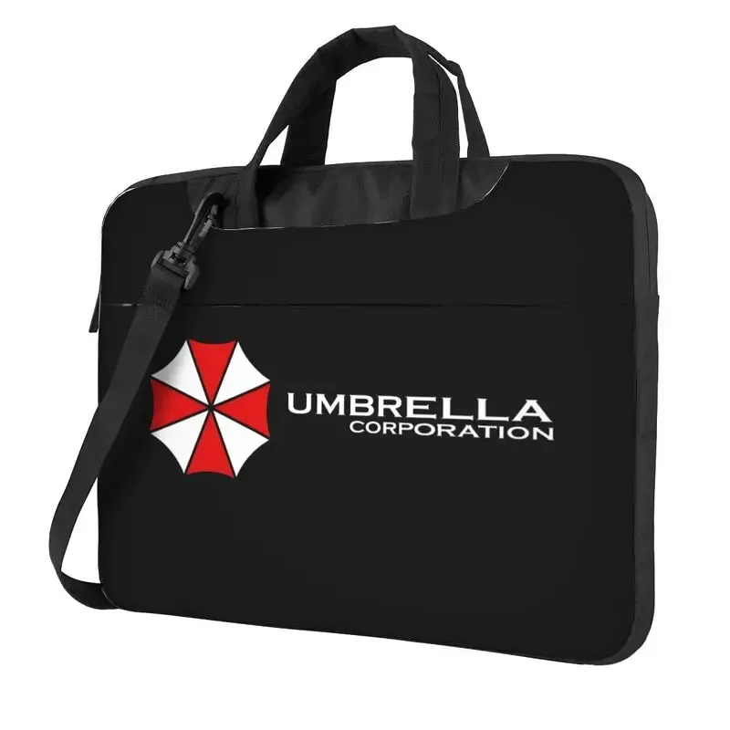 umbrella corporation sac à bandoulière pour ordinateur portable, étanche, housse pour ordinateur portable macbook netbook pc avec poignée, convient aux ordinateurs portables de 13/14/15,6 pouces