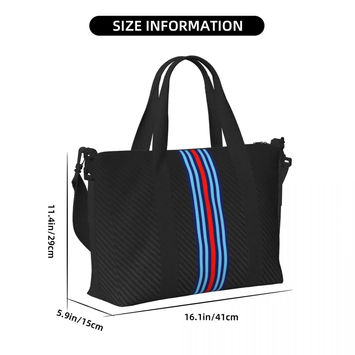 m-martini racing sac de voyage pour homme et femme, bagage à main de grande capacité, sac de sport et de fitness, ensemble de voyage