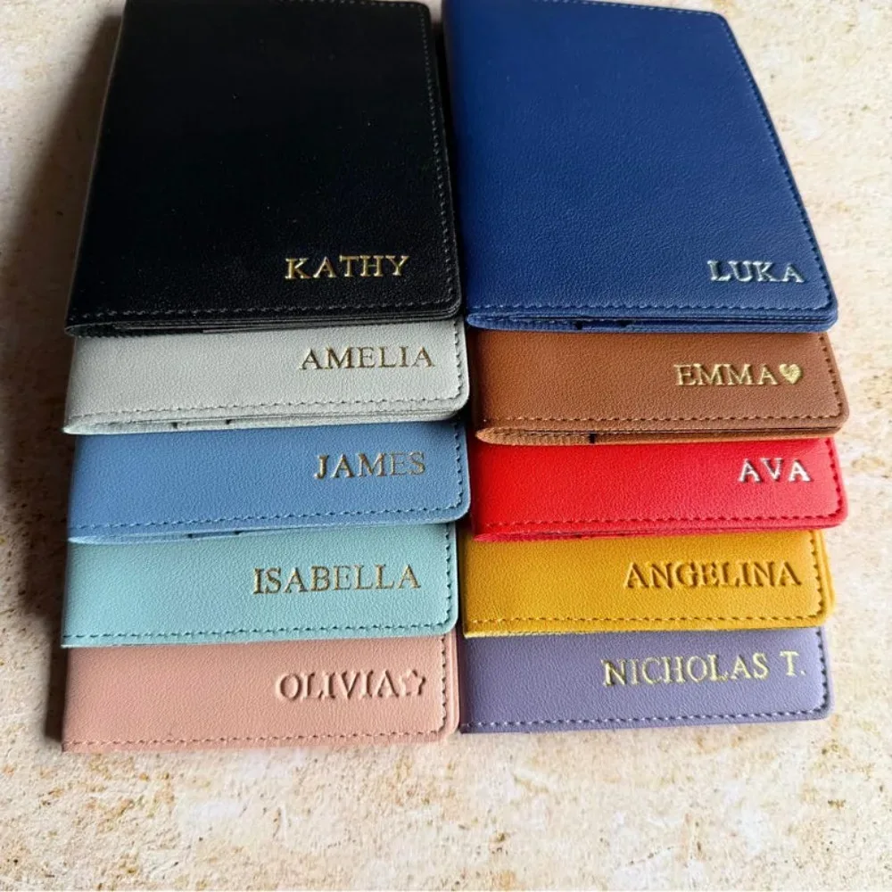 porte-passeport en cuir personnalisé, couverture de passeport, cadeau de mariage pour meilleur homme, demoiselle d'honneur, cadeau de voyage de mariage, cadeau pour couples,