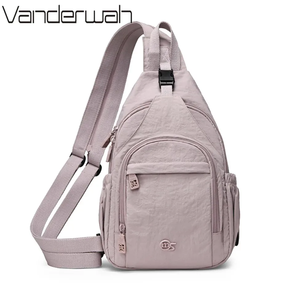 Sac à bandoulière multifonctionnel 3-en-1 pour femme, convertible en petit sac à dos et sac banane, sac à main léger en nylon