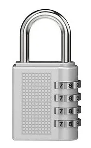 cadenas verrouiller alliage zinc combinaison quatre chiffres sécurité imperméable texturé robuste utilisation voyage protection casier bagage