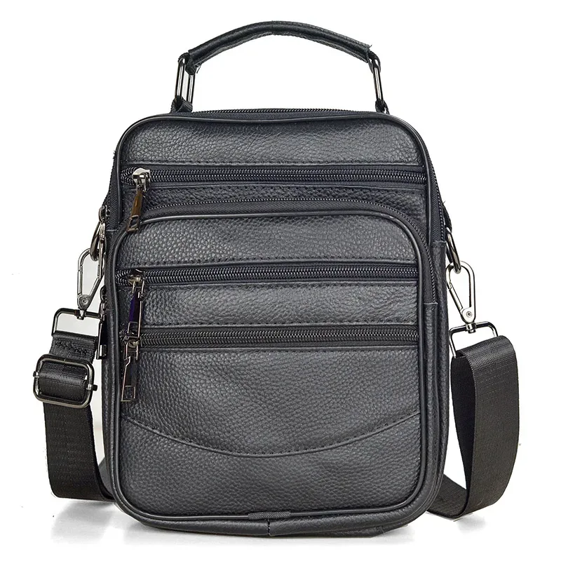 petit sac à bandoulière en cuir véritable pour hommes, sac à main en cuir de vache pour tablette, sacoches, sac à bandoulière, porte-documents pour garçons