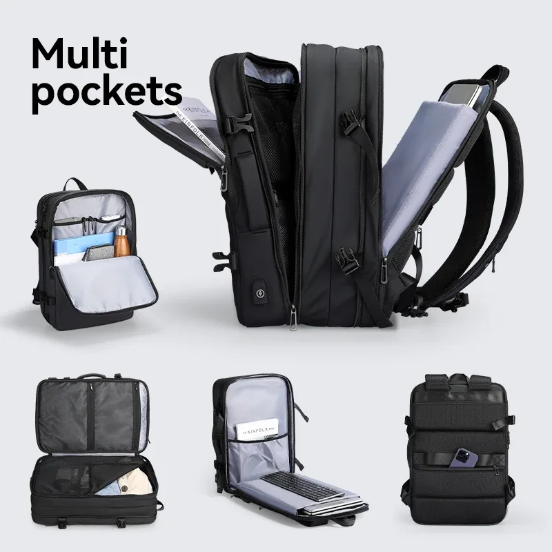 mark ryden grand sac à dos pour homme, sac à dos extensible de 36 l, sac de voyage d'affaires, sac à dos d'école pour homme, compatible avec un ordinateur portable de 17 pouces