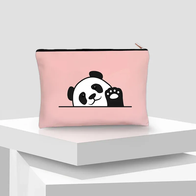 kawaii panda trousse à cosmétiques enfants voyage nécessité toilette sac à couches pochette de maquillage pour jolies filles anniversaire nouvel an cadeau