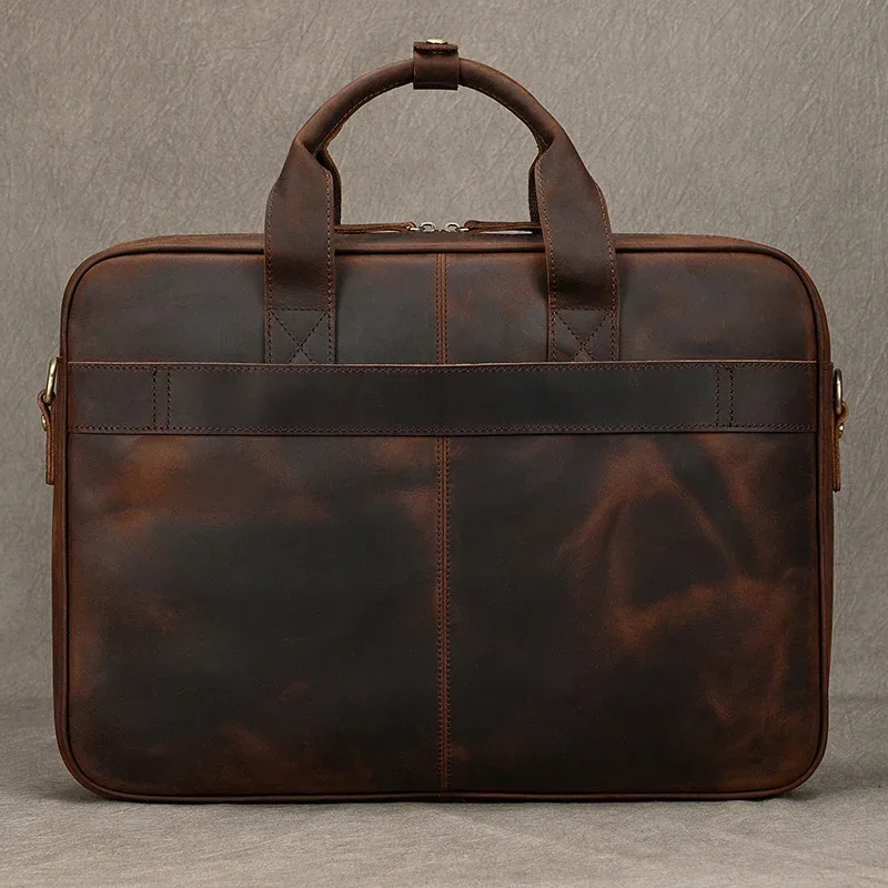 étui à bombes en cuir group pour homme, sac d'ordinateur, 14 15.6 pouces, pc, médecin, avocat, business