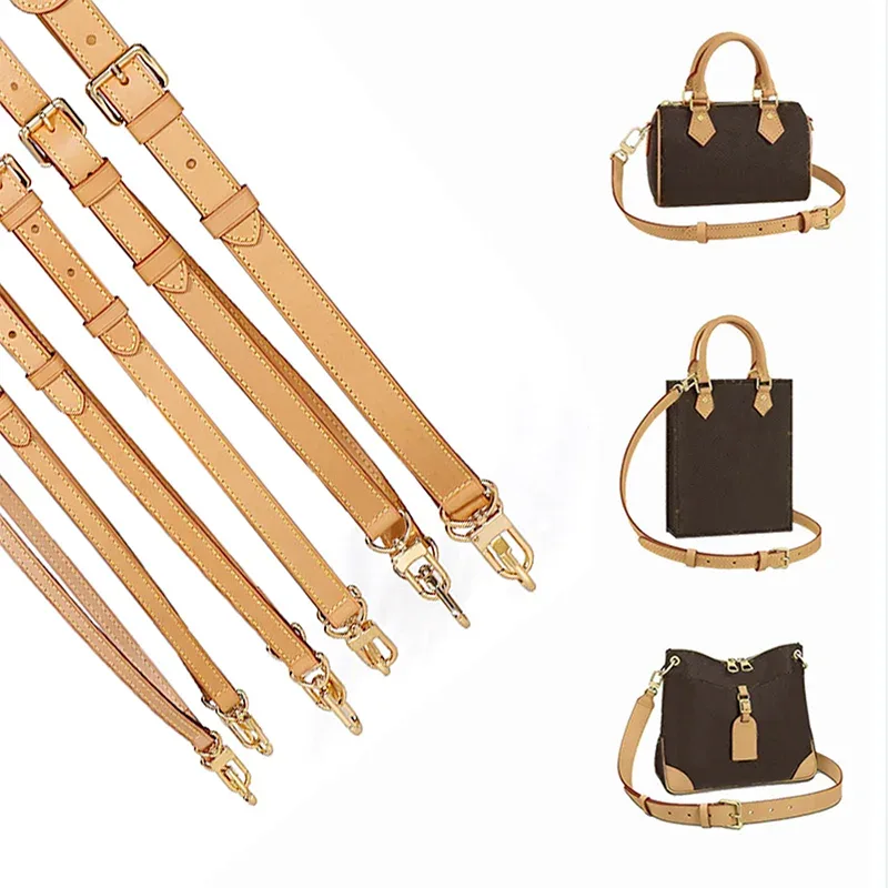 sangle de sac en cuir véritable 100% pour lv speedy 20 25 30, bandoulière réglable pour sacs longs, ceinture de 120 cm, accessoires
