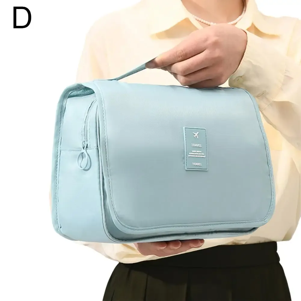 sac de maquillage de voyage de haute qualité avec crochet de salle de bain, pochette de toilette imperméable, organisateur de articles de toilette pour femmes, sac de rangement pour maquillage