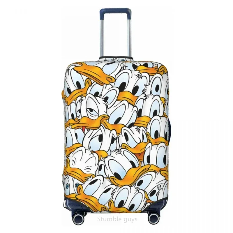 housse de bagage anti-rayures lavable, imprimé canard, haute élasticité, convient aux valises de 18 à 32 pouces, anti-poussière, pour les voyages en plein air