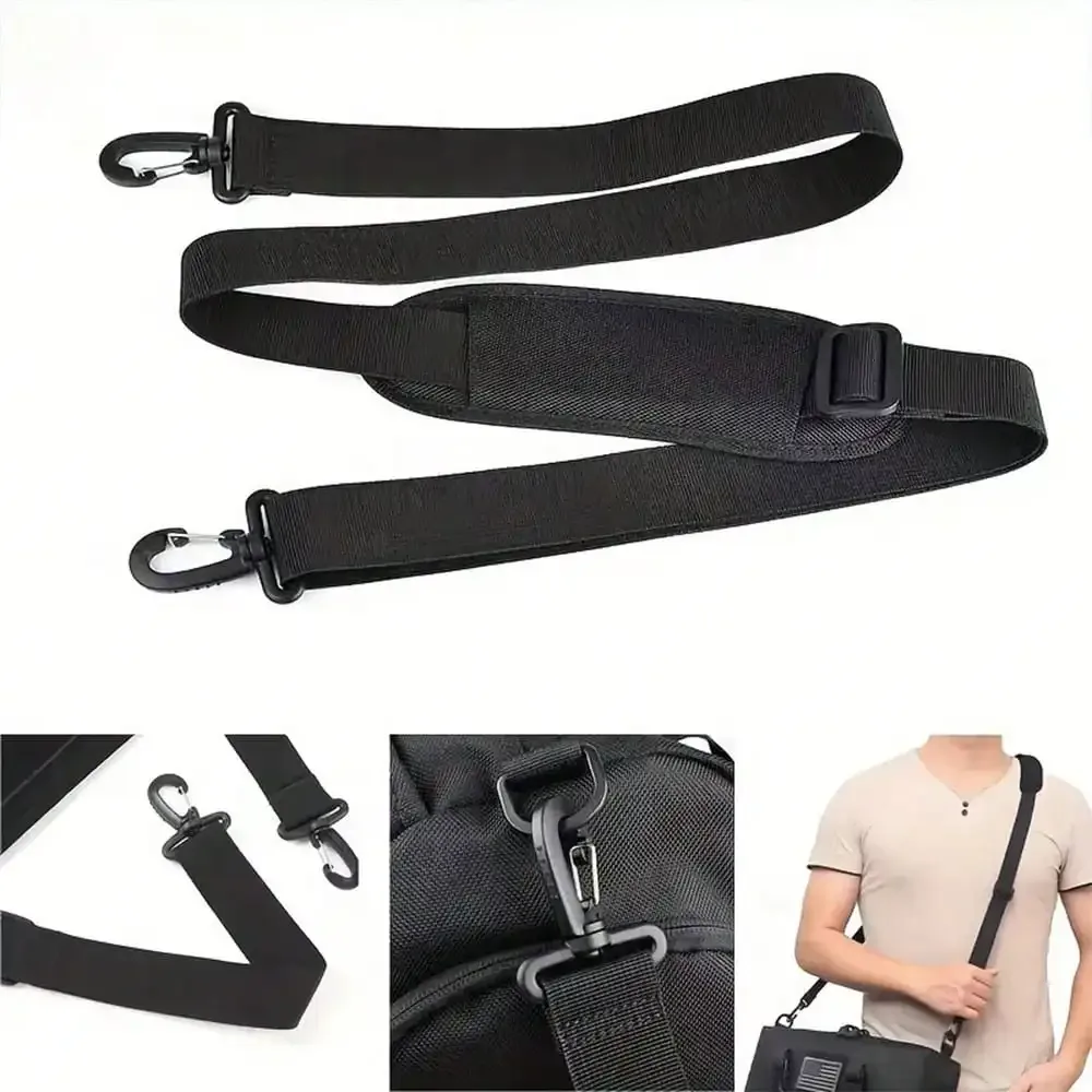 bandoulière minimaliste en nylon pour sac à bandoulière, sangle d'épaule élargie réduisant la pression, bandoulière de couleur unie à la mode