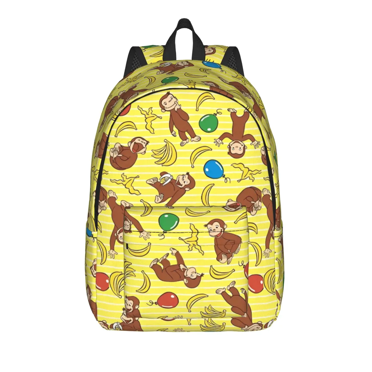 sac à dos curious george en toile pour hommes et femmes, sac à dos mignon pour étudiants, randonnée, voyage, collège, durable
