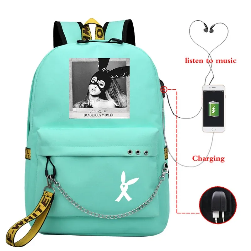 sac à dos ariana grande tendance pour filles, sac d'école pour adolescentes, sacs à dos de voyage pour femmes, sac à dos de randonnée assorti avec tout