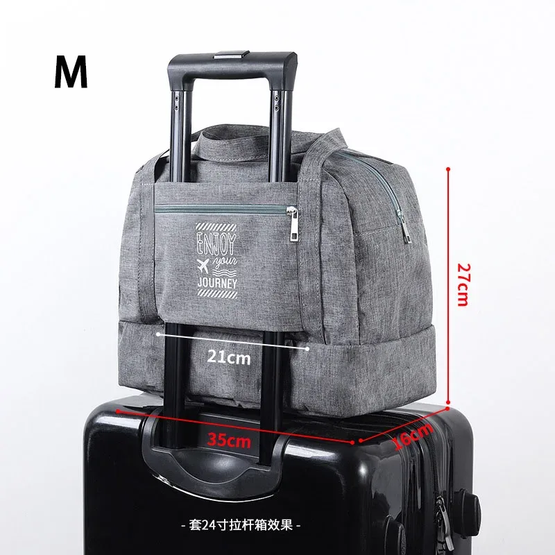 sac de sport et de voyage grande capacité en tissu oxford pour le yoga, la gym, les week-ends, sac à main de voyage pour femmes et hommes, organisateur de bagages