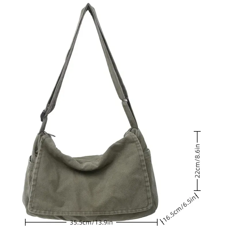 sac messager minimaliste de grande capacité pour hommes, sac à bandoulière décontracté, adapté aux vacances, aux activités de plein air, au déplacement quotidien