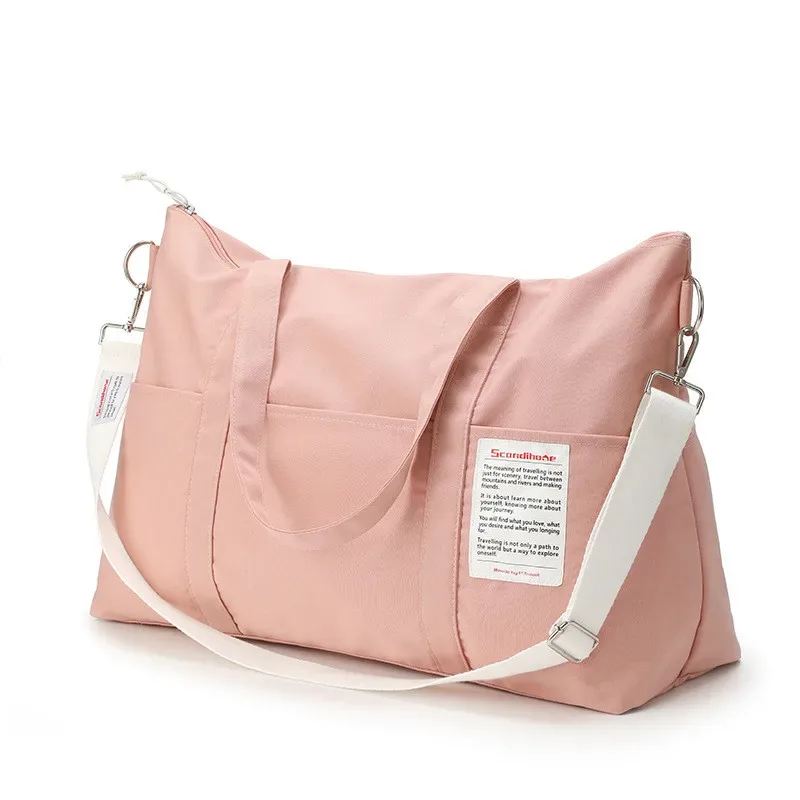 sac polochon pour court voyage, sac de sport portatif de grande capacité, fourre-tout en toile pliable, sacs de sport imperméables pour yoga et gymnastique