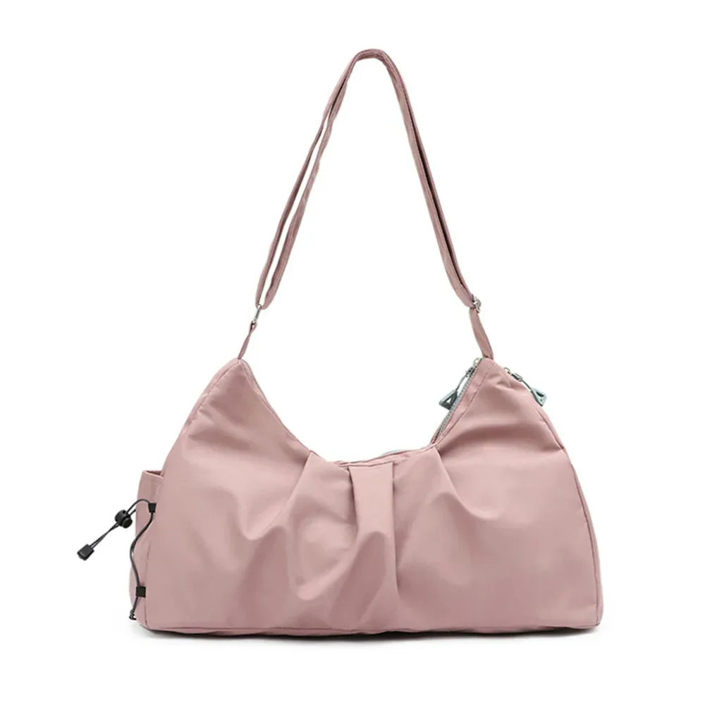 Sac de yoga en nylon à bandoulière unique, sac de voyage de grande capacité, sac de fitness multifonctionnel et minimaliste, sac de sport