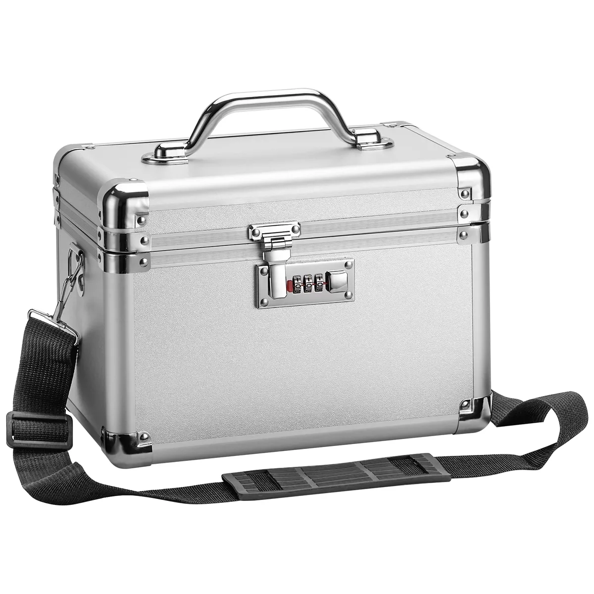 grande boîte de verrouillage – mallette de rangement de sécurité verrouillable de 10,2 x 6,7 x 6,9 pouces avec serrure à combinaison, boîte à médicaments verrouillable pour articles personnels