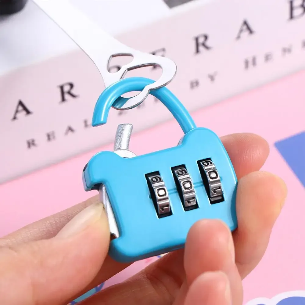 cadenas verrouiller métal code numérique portable pratique marron dore rose orange voyage petite taille