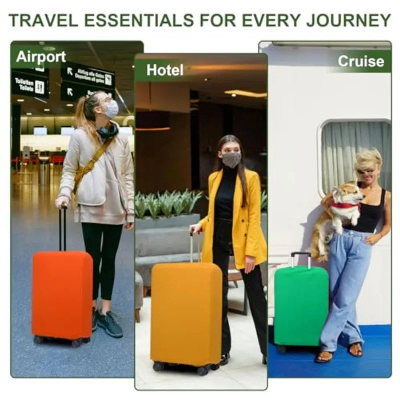 housse de protection pour valise de voyage, housse anti-poussière pour valise à roulettes, accessoires de voyage, organisateur de bagages, multicolore