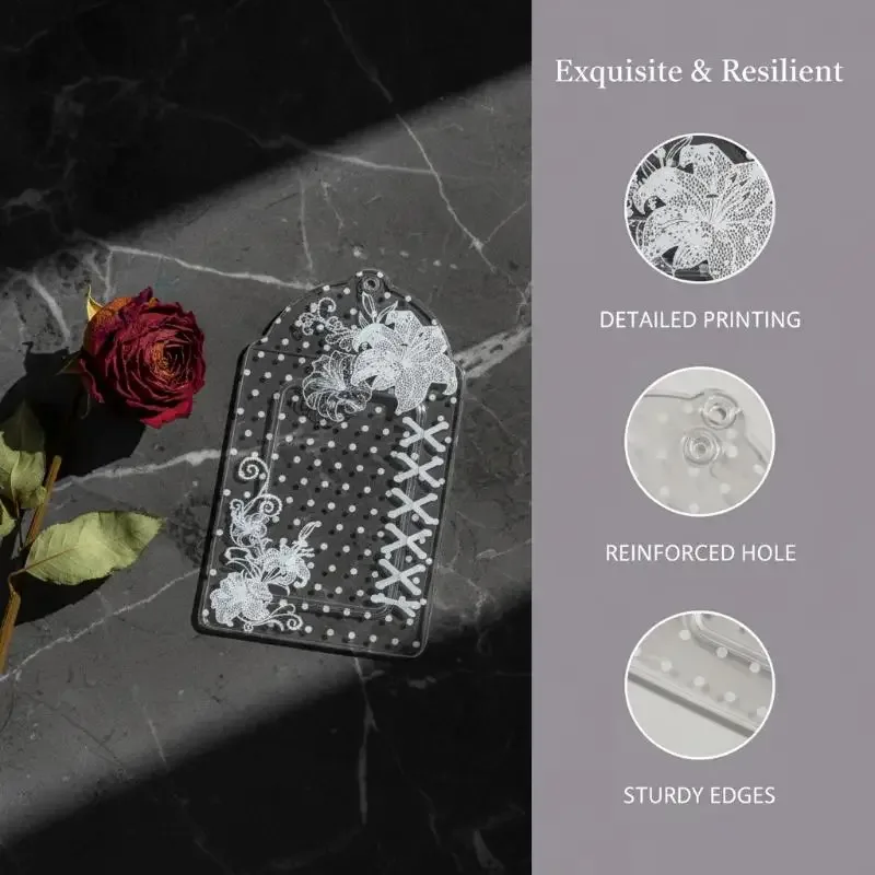 1 pièce pochette de rangement et de présentation pour photocards kpop et cartes d'idoles, en pvc à pois et motifs floraux, 3 pouces, avec pendentif