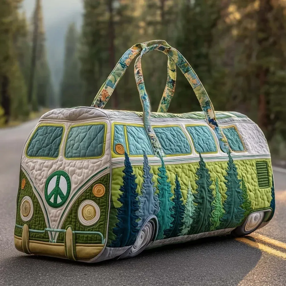 sac de voyage matelassé à sangle réglable, sac fourre-tout matelassé 3d, sac à main pour courtes distances, sac de voyage grande capacité