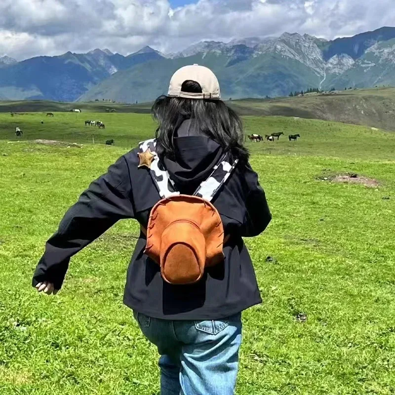 sac à dos anime kawaii cartoon pour filles, sac à chapeau de cowboy créatif, sac à dos woody cosplay, trousse de maquillage, cadeaux pour étudiants, école, nouveau