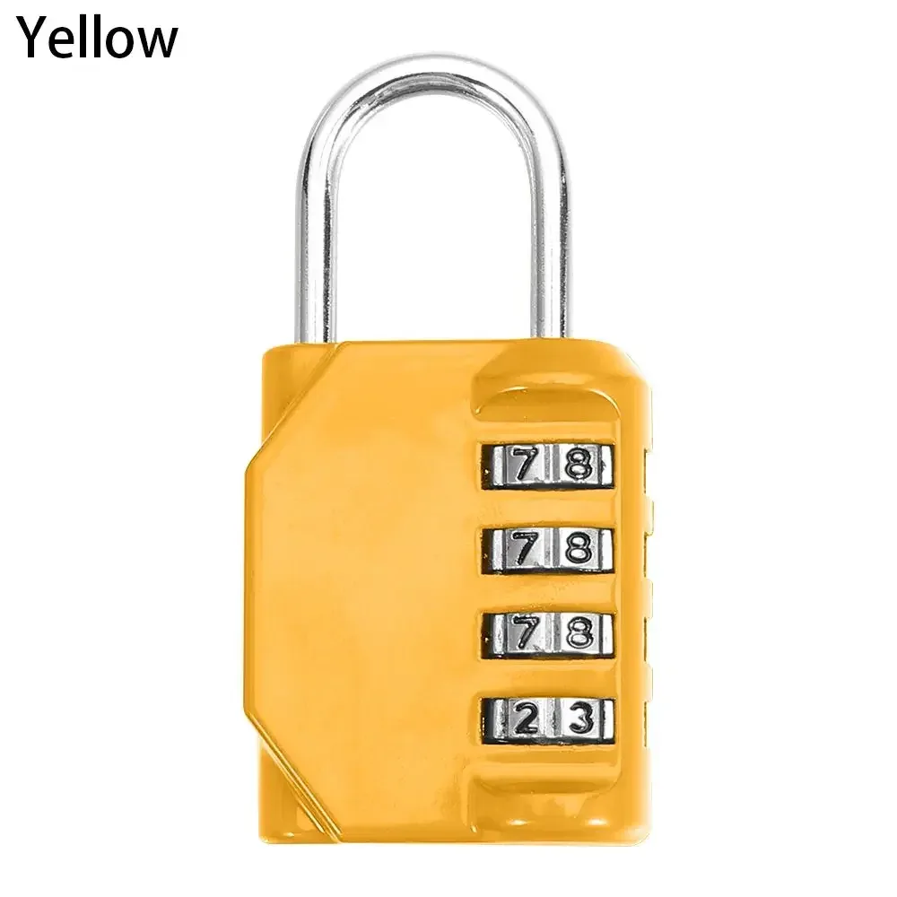 cadenas sécurité métallique code chiffres jaune gris kaki rose rouge vert voyage usage valise bagage