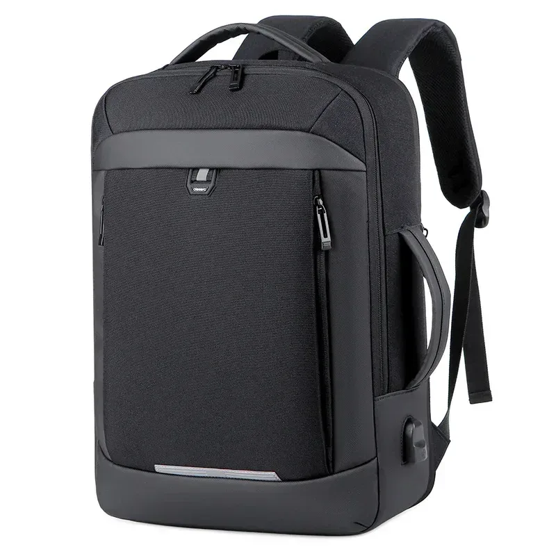 sac dos noir polyester imperméable 20 35 litres bandes grises poignées ajustables poches latérales ceinture air informatique