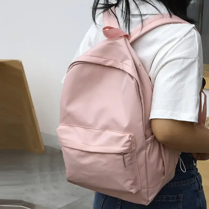 sacs à dos tendance pour femmes, sac à dos uni, décontracté, grande capacité, sacs à dos scolaires, sacs à dos à bandoulière pour femmes