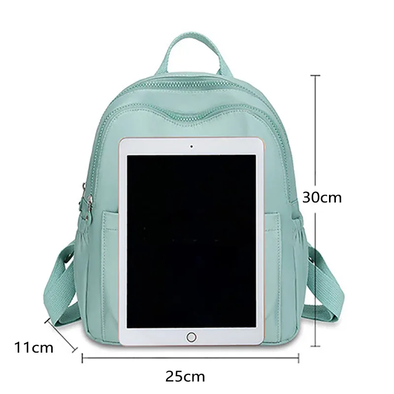 sac à dos japonais décontracté pour femmes, mini sac à dos de banlieue, ultra-léger, étanche, sac de voyage, couleur unie, sac à deux épaules