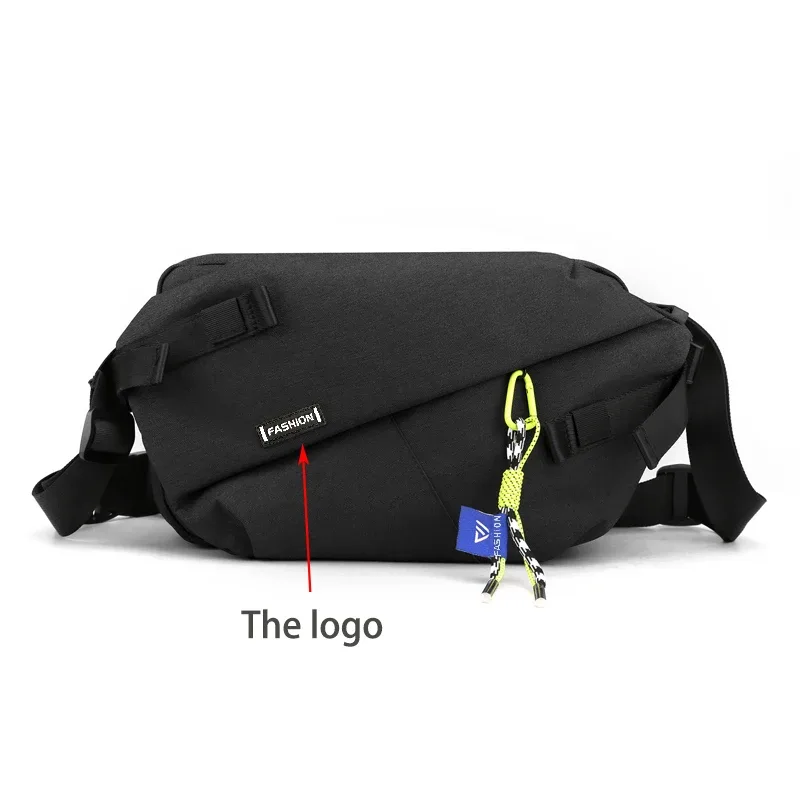 sacs banane en nylon de haute qualité avec empiècements, nouvelle marque 2026, sac de poitrine unisexe, sac bandoulière décontracté pour voyage et extérieur, sacs de ceinture pour hommes