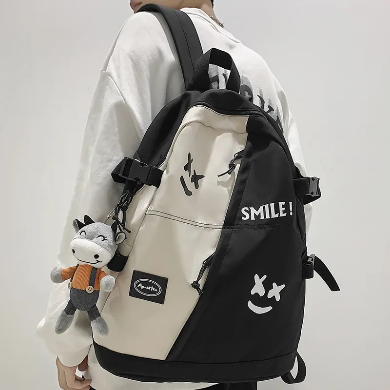 mode grand sac à dos amoureux d'hiver voyage sac à dos femmes ordinateur portable mochila pour adolescent bookbag nouveau collège sac d'école hommes sac à dos