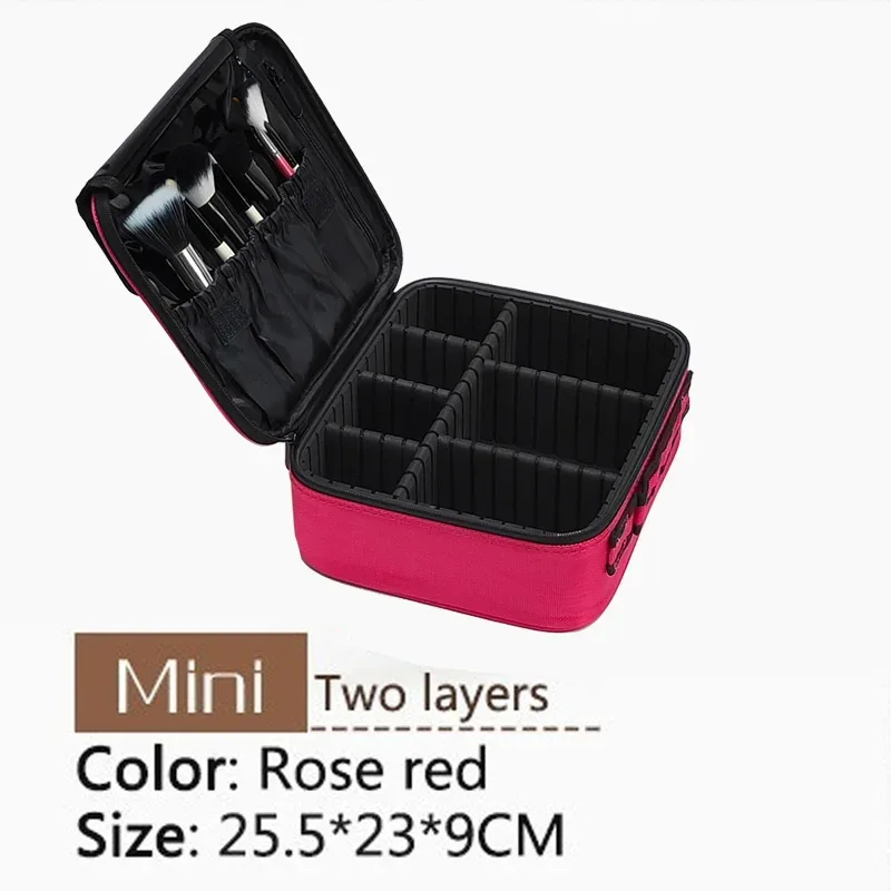 boîte à outils semi-permanente à motif d'ongles, grand multi-distributeur, trousse de maquillage professionnelle, sacs à cosmétiques, nouveauté, 2017