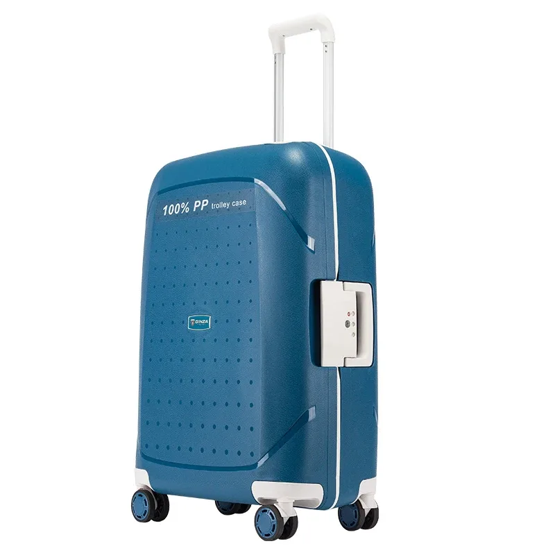 valise à roulettes ultralégère, 100% pp, anti-grattage, bagage à roulettes, spinner, valise de voyage rigide, 20 po, 24 po, 28 po