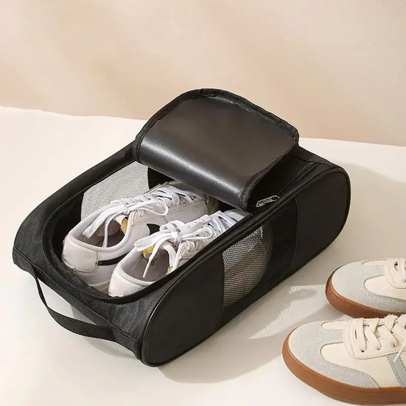 sac à chaussures imperméable en maille respirante, sac de rangement anti-poussière pour le basketball, le football, les sports de plein air, la salle de sport, les voyages