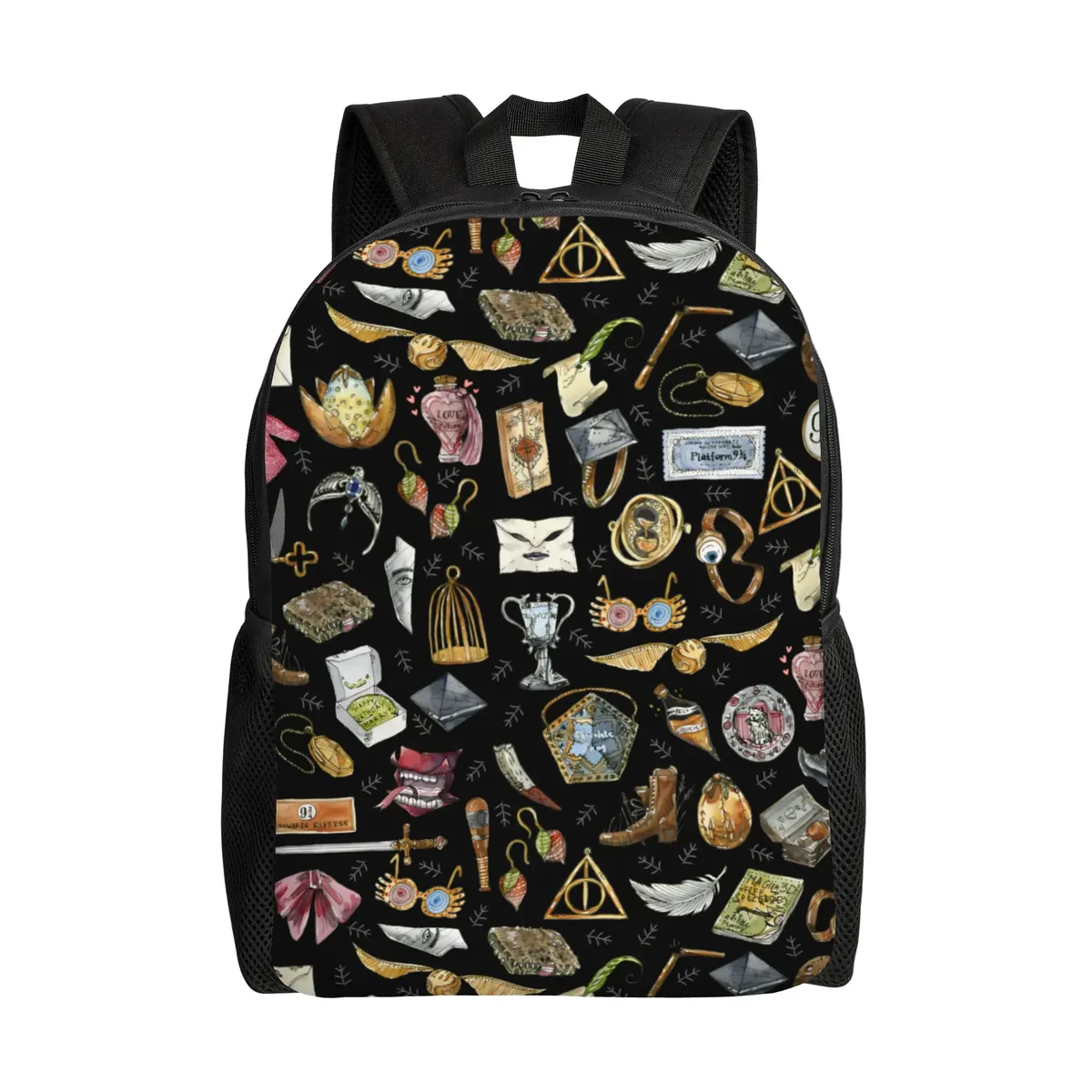 harries movie p-potters magic world sac à dos classique pour femmes, sac d'école pour enfants, sac à dos pour ordinateur portable, sac à bandoulière de voyage pour adolescents