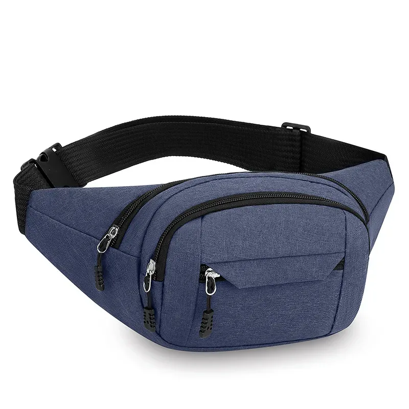 sac à bandoulière réglable, 1 pièce, design multi-poches, sac de taille pour sports de plein air, sac de voyage multifonctionnel