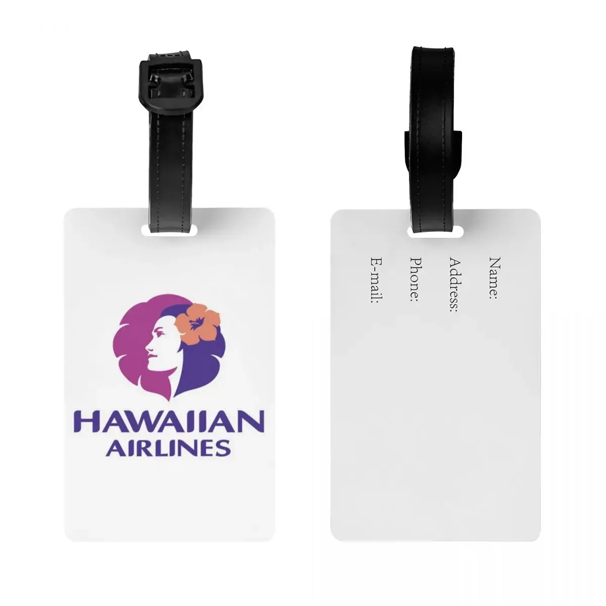 hawaiian airlines herc travel fin de la promotion d'été du sud : étiquettes de bagage, porte-étiquettes d'identification pour valises et bagages de voyage
