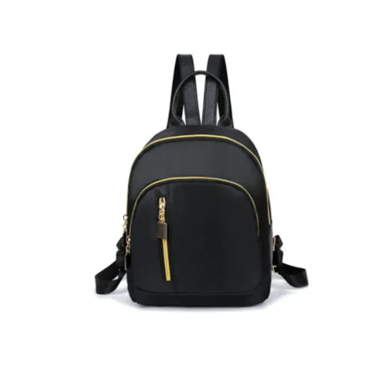 sac d'école de mode en nylon sac à dos noir fille mini sac à dos de voyage pour les femmes