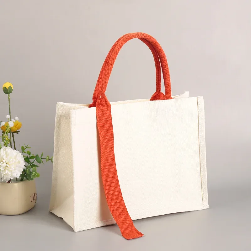 sac en toile portable tridimensionnel personnalisé pour femmes shopping travail école et voyage nouveau style sac fourre-tout simple et à la mode