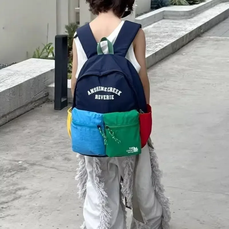 sac à dos en nylon 2026, nouvelle collection mode coréenne, sac à livres grande capacité, léger et hydrofuge, unisexe