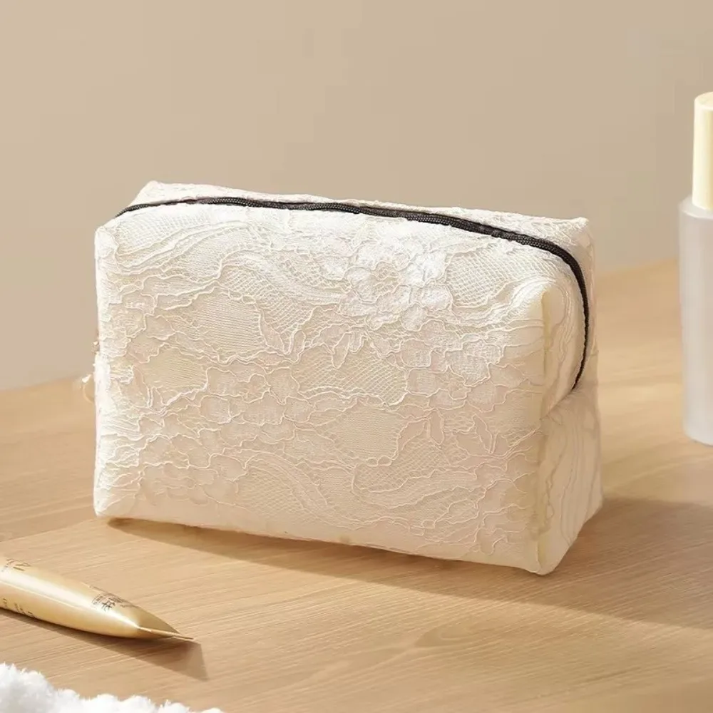 trousse de maquillage florale en dentelle 2026, grande capacité, imprimé floral, imperméable, sac de voyage et organisateur de rangement