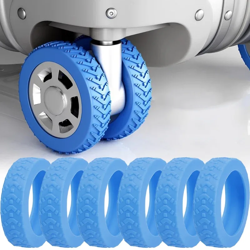 protège roues silicone texturé anti rayures protection valise voyage silicone couleur divers dimensions petites moyennes grande usage idération transport