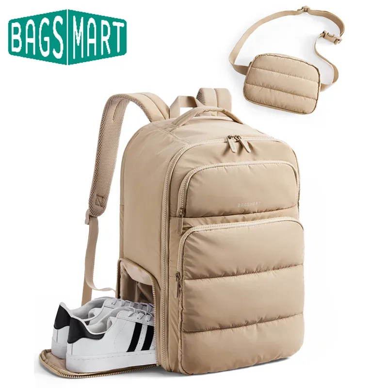sac dos polyester gris noir kaki 35 litres 17 pouces compacts organisés voyage business week end