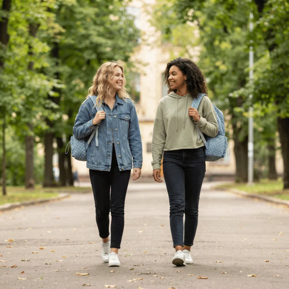 sac à dos scolaire léger à motif à pois style ins, grande capacité, sac de voyage minimaliste pour étudiants
