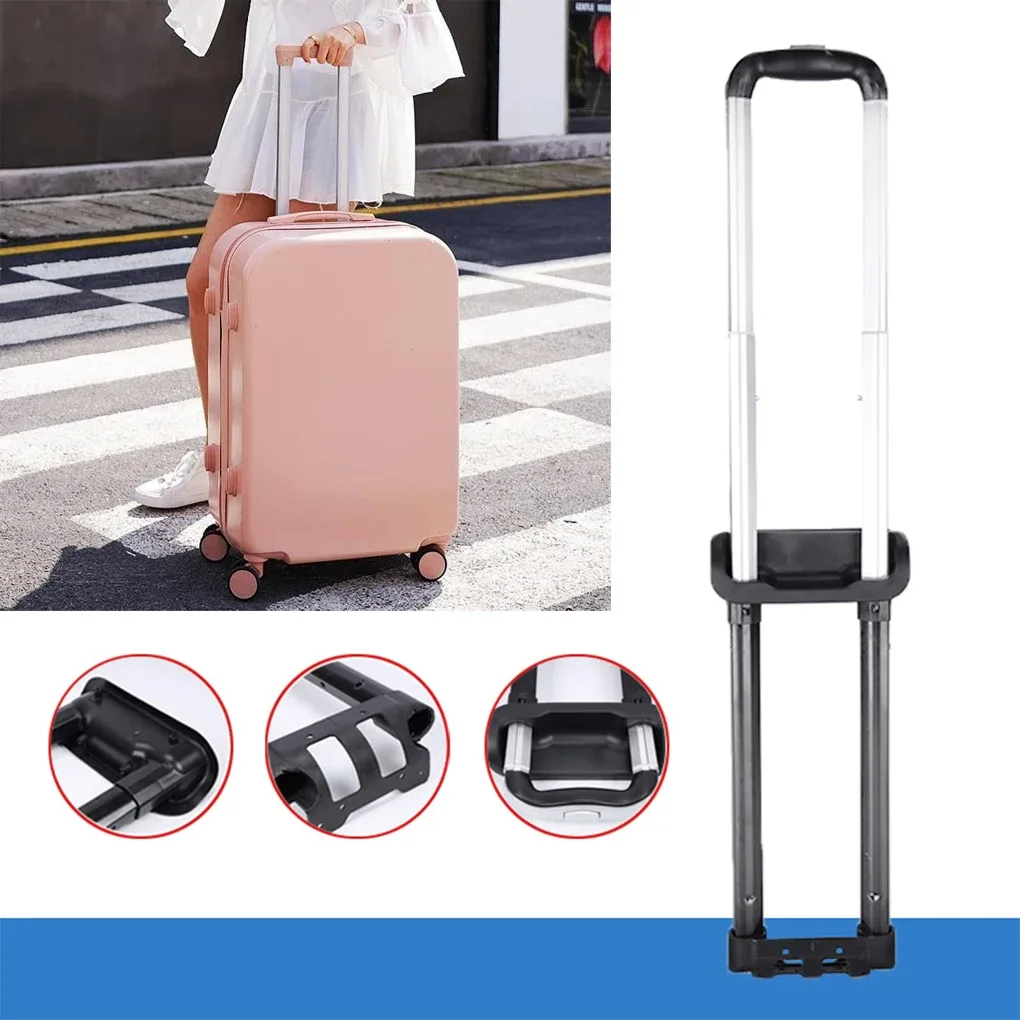 poignée réglable métal noir support bagage télescopique remplacement accessoire voyage utilisation intensive installation facile