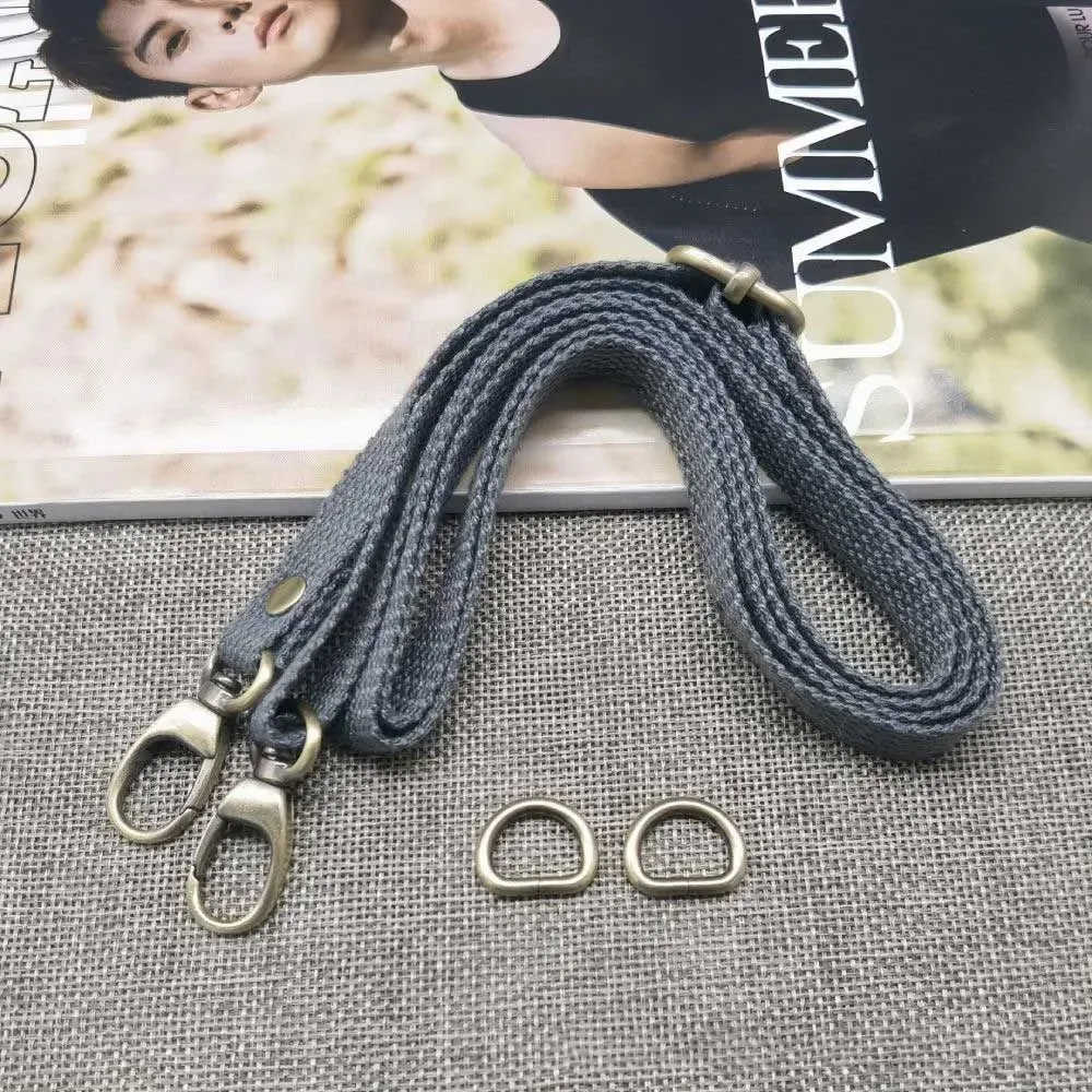 sangle de sac en toile réglable de 130 cm avec rivets renforcés pour sacs à bandoulière et sacs traversins pour femmes